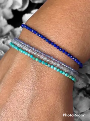 Bracelet Turquoise 2mm – Lucky Charm Porte Bonheur