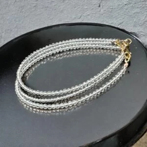 Bracelet Topaze Blanche 2mm – White Topaz